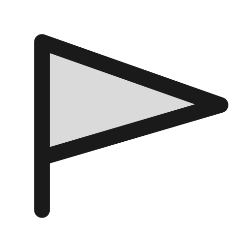 Flag duotone icon, two-tone style, from Sargam Icons