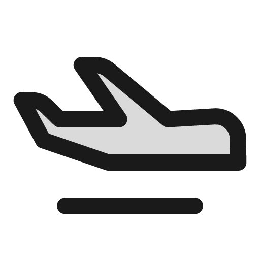 Inflight duotone icon, two-tone style, from Sargam Icons