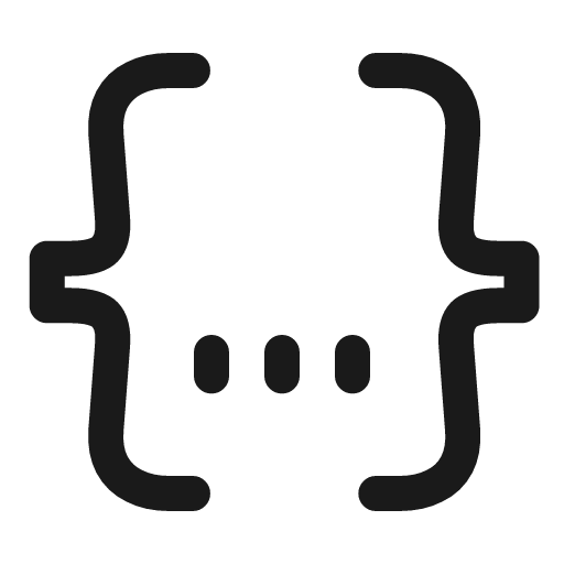 Json alt 2 line icon, outline style, from Sargam Icons