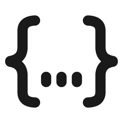 Json fill icon, filled style, from Sargam Icons