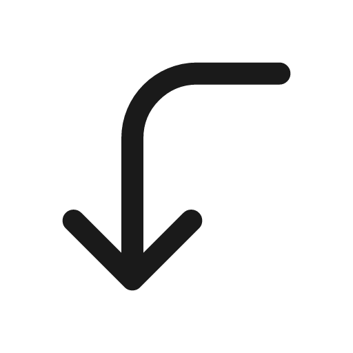 Left down line icon, outline style, from Sargam Icons