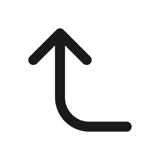 Left up line icon, outline style, from Sargam Icons