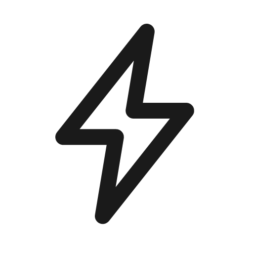 Lightning line icon, outline style, from Sargam Icons