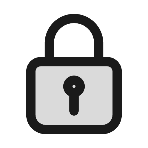 Lock duotone icon, two-tone style, from Sargam Icons