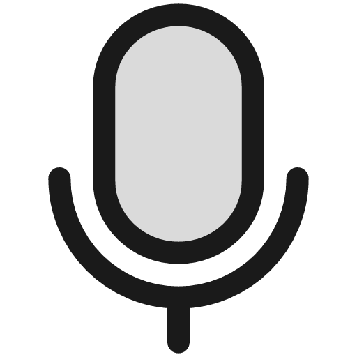 Mic duotone icon, two-tone style, from Sargam Icons