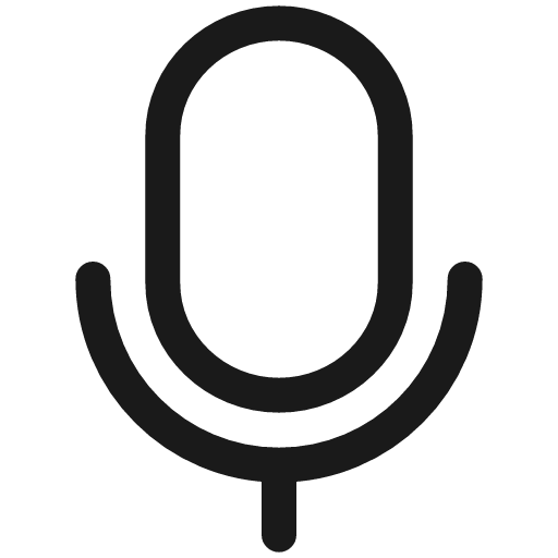 Mic line icon, outline style, from Sargam Icons
