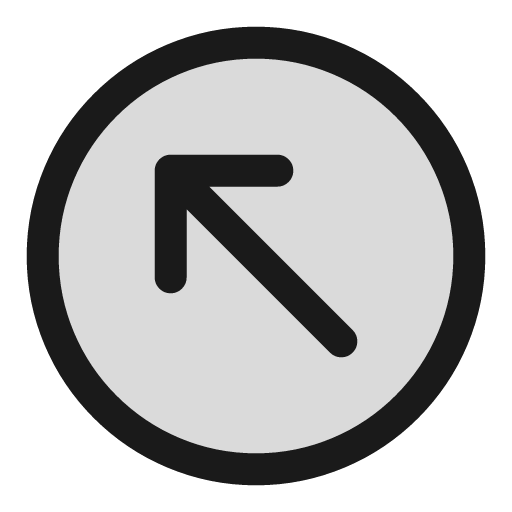 North west circle duotone icon, two-tone style, from Sargam Icons