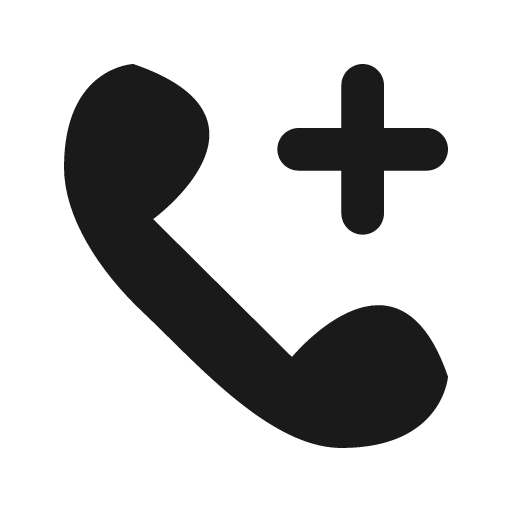Phone add call fill icon, filled style, from Sargam Icons