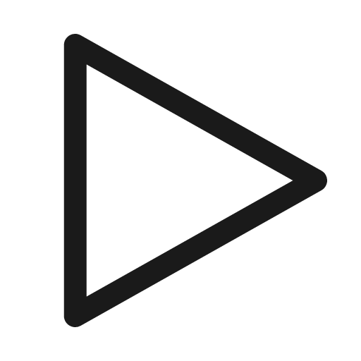 Play line icon, outline style, from Sargam Icons