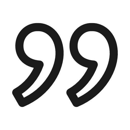 Quote line icon, outline style, from Sargam Icons