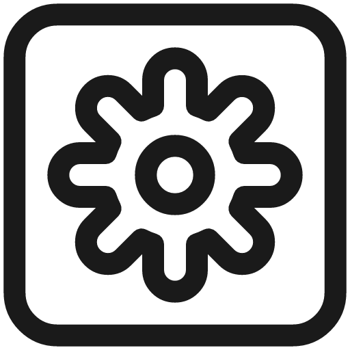 Settings applications line icon, outline style, from Sargam Icons