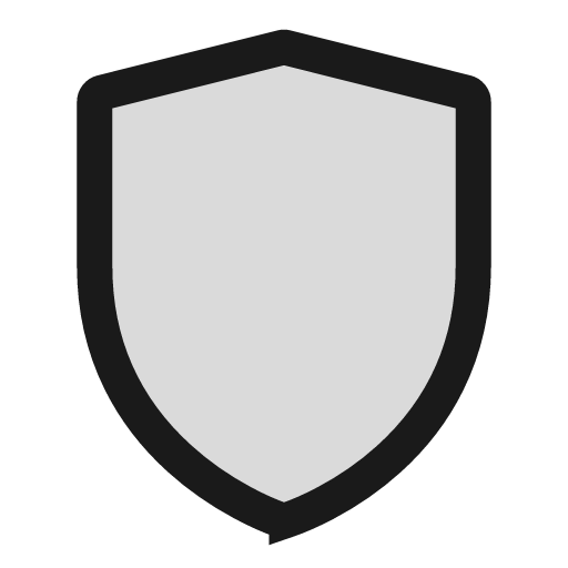 Shield duotone icon, two-tone style, from Sargam Icons