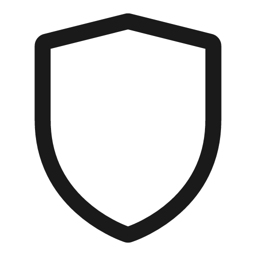 Shield line icon, outline style, from Sargam Icons