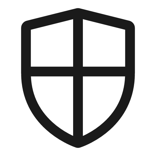 Shield security line icon, outline style, from Sargam Icons