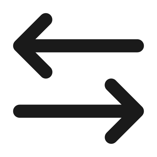 Swap horiz fill icon, filled style, from Sargam Icons
