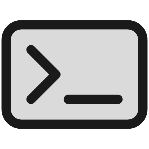 Terminal alt duotone icon, two-tone style, from Sargam Icons