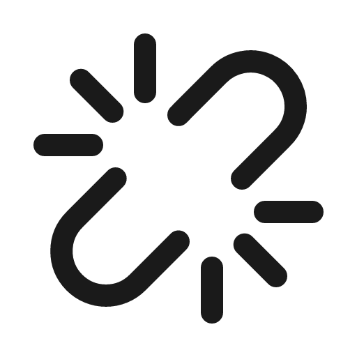 Unlink duotone icon, two-tone style, from Sargam Icons