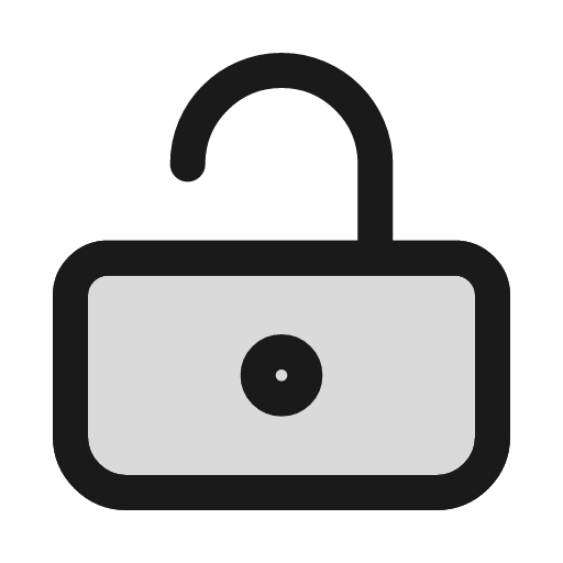 Unlock alt duotone icon, two-tone style, from Sargam Icons