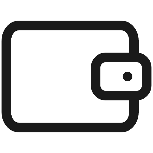Wallet line icon, outline style, from Sargam Icons