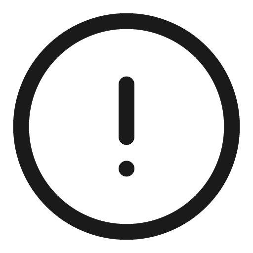 Warning line icon, outline style, from Sargam Icons