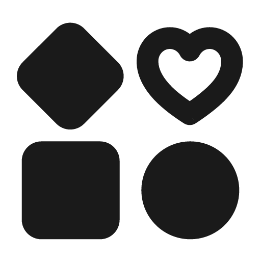 Widget fill icon, filled style, from Sargam Icons