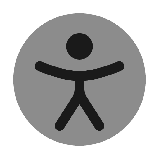 Accessibility bold duotone icon, two-tone style, from Solar