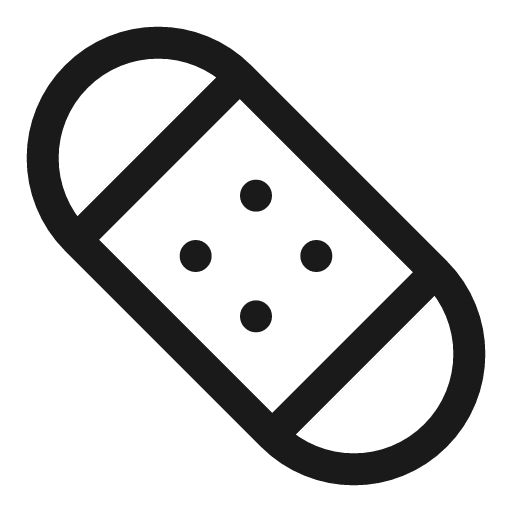 Adhesive plaster 2 linear icon, line style, from Solar