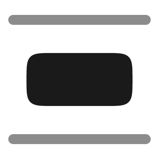 Align vertical spacing bold duotone icon, two-tone style, from Solar