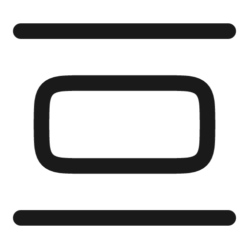 Align vertical spacing linear icon, line style, from Solar