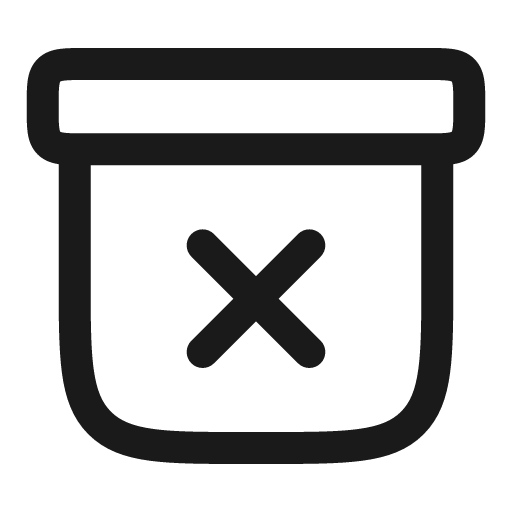 Archive close outline icon, outline style, from Solar
