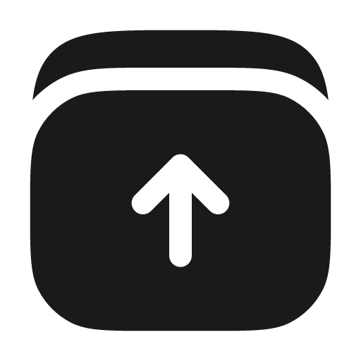 Archive up minimalistic bold icon, bold style, from Solar