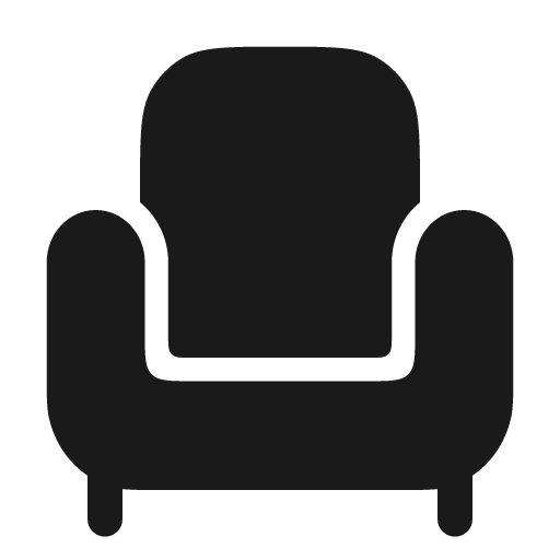 Armchair bold icon, bold style, from Solar