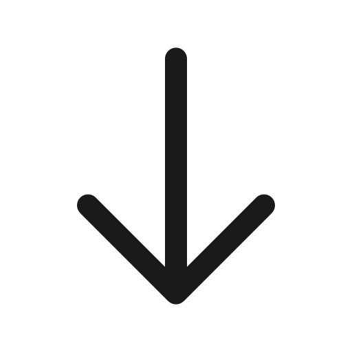 Arrow down outline icon, outline style, from Solar