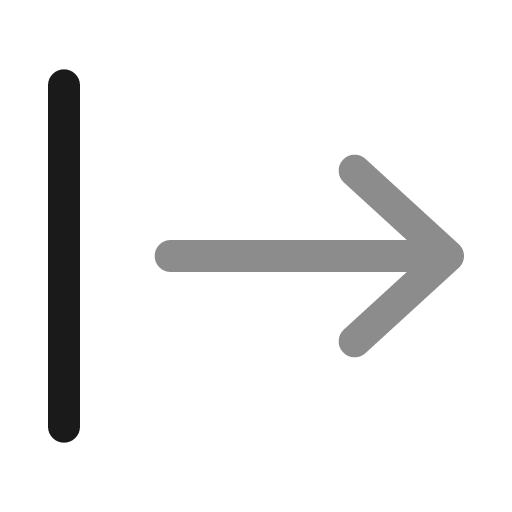 Arrow right from line line duotone icon, two-tone style, from Solar