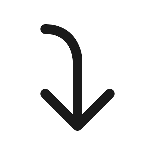 Arrow to down left bold icon, bold style, from Solar