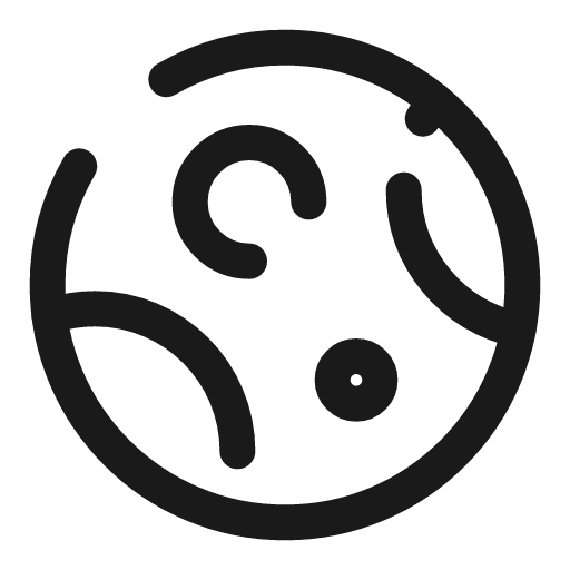 Asteroid broken icon, line style, from Solar