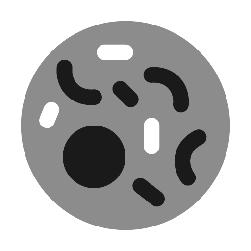 Bacteria bold duotone icon, two-tone style, from Solar