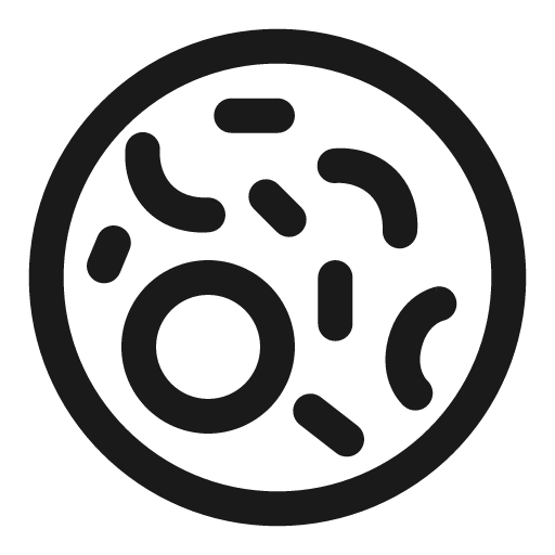 Bacteria outline icon, outline style, from Solar
