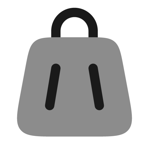 Bag 2 bold duotone icon, two-tone style, from Solar