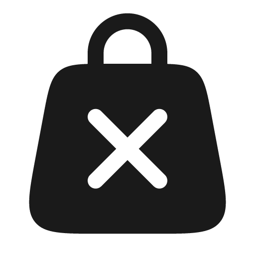 Bag cross bold icon, bold style, from Solar