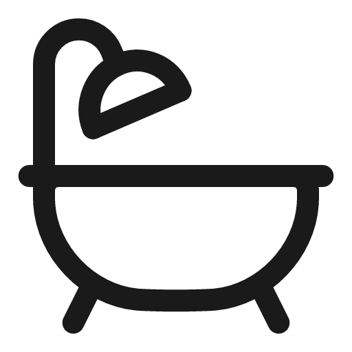 Bath linear icon, line style, from Solar