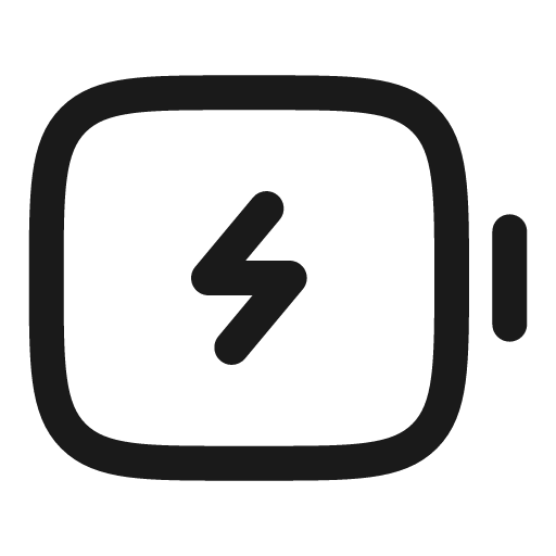Battery charge minimalistic outline icon, outline style, from Solar