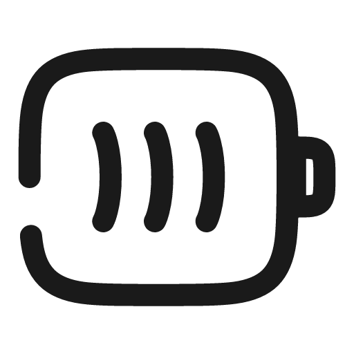 Battery full broken icon, line style, from Solar