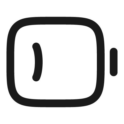 Battery low minimalistic outline icon, outline style, from Solar