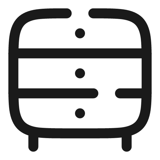 Bedside table broken icon, line style, from Solar