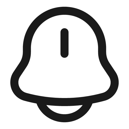 Bell ring outline icon, outline style, from Solar