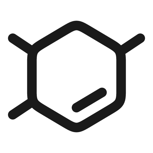 Benzene ring outline icon, outline style, from Solar