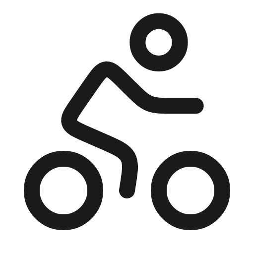Bicycling linear icon, line style, from Solar