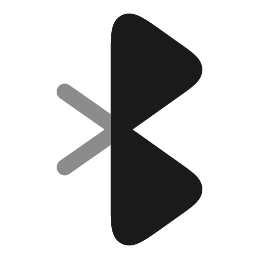 Bluetooth bold duotone icon, two-tone style, from Solar