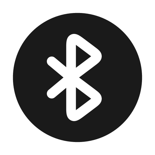 Bluetooth circle bold icon, bold style, from Solar